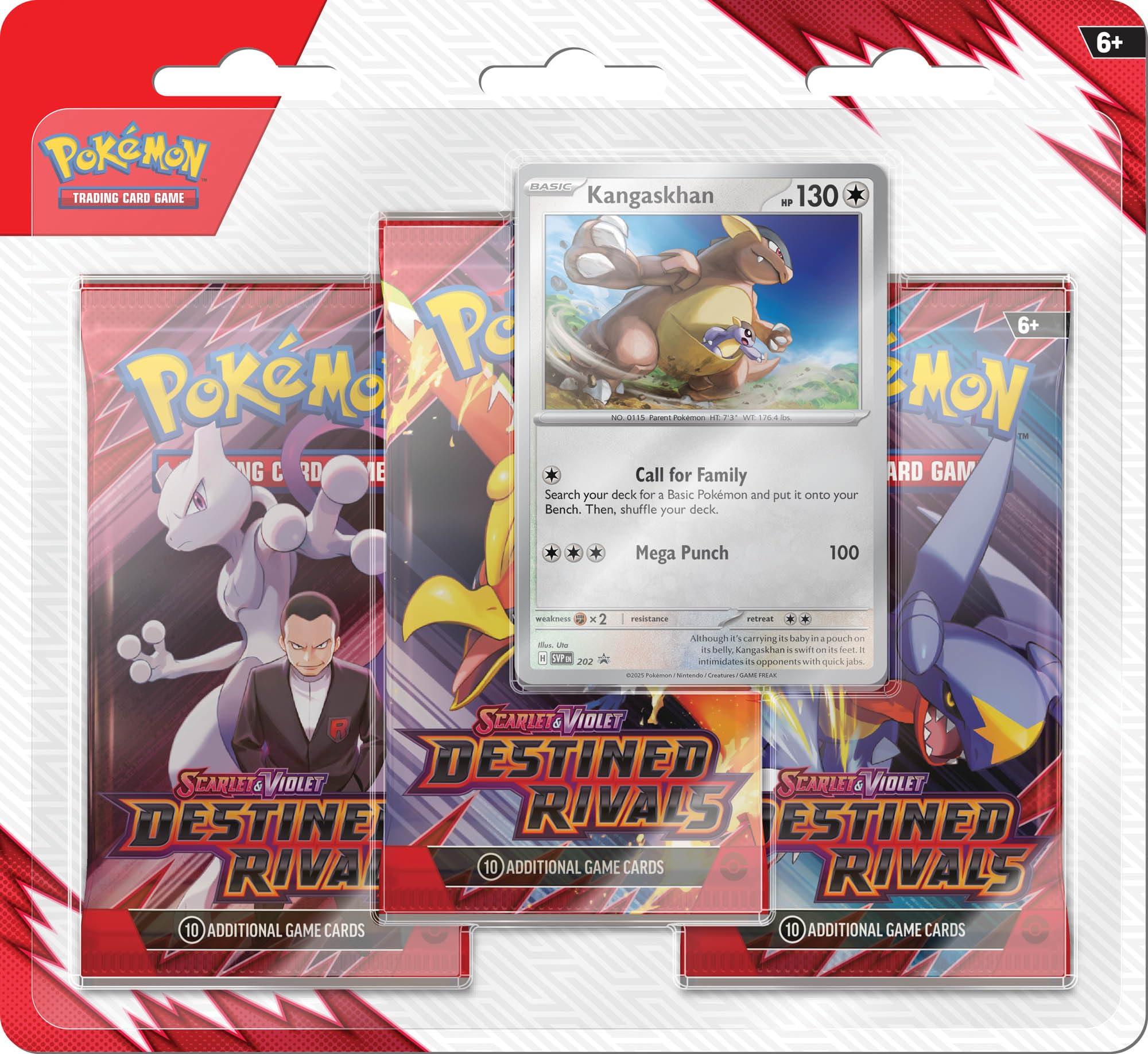 POKÉMON TCG Scarlet & Violet: Destined Rivals Three Booster Blister