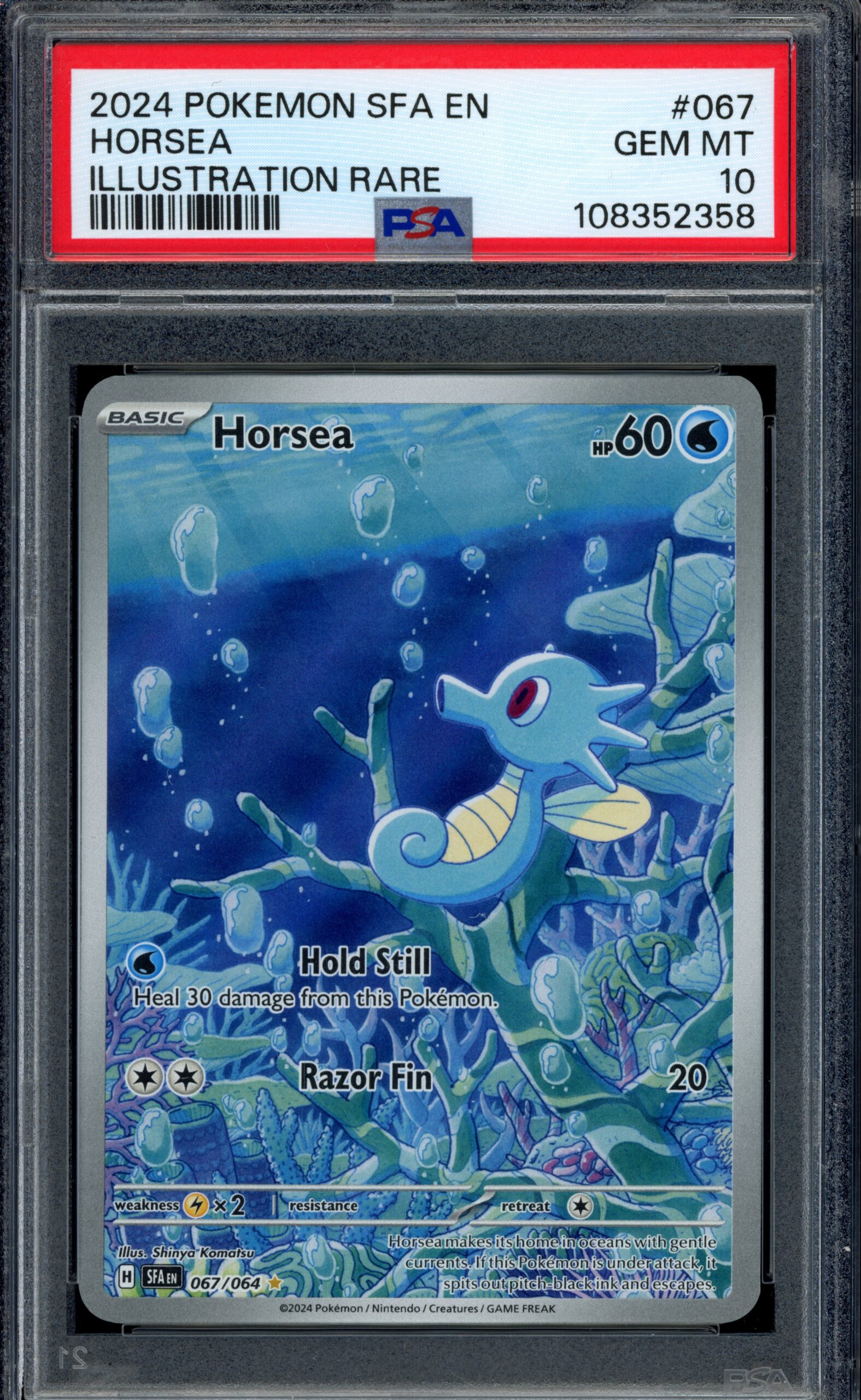 PSA 10 Horsea 067/064 – Shrouded Fable