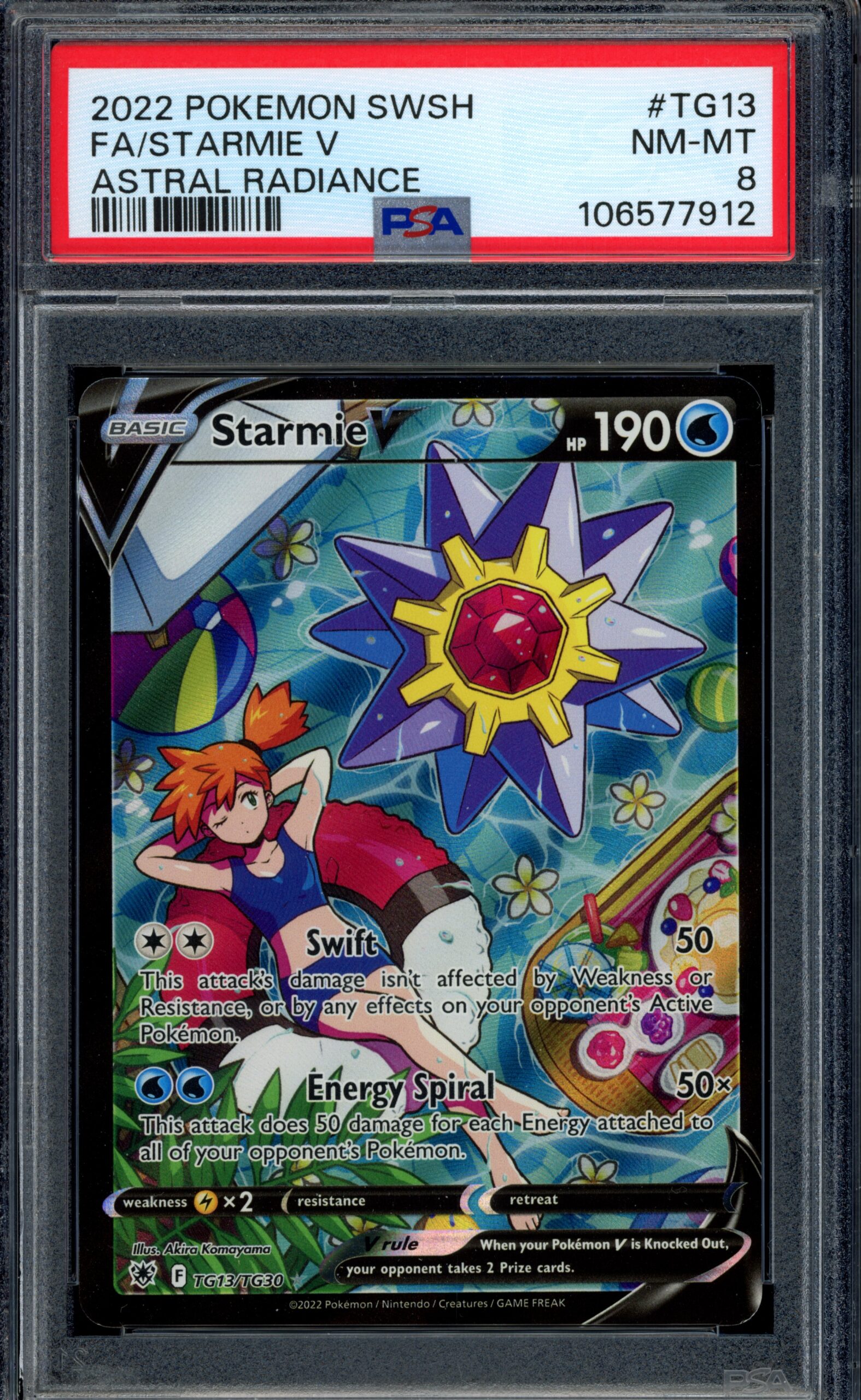 PSA 8 Starmie V TG13/TG30 – Astral Radiance