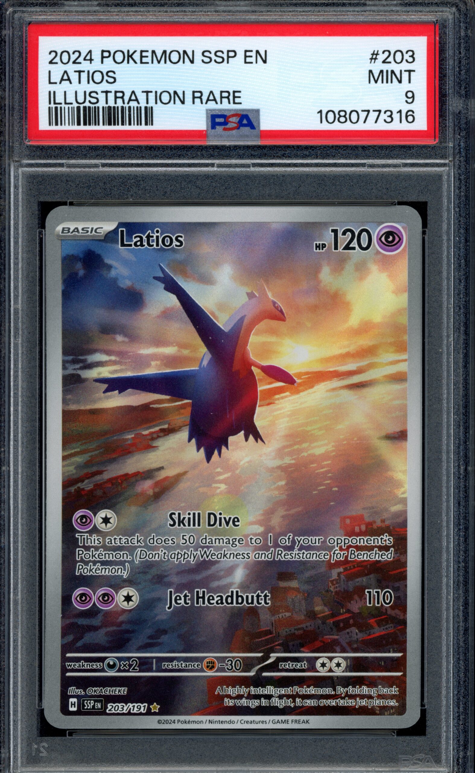PSA 9 Latios 203/191 – Surging Sparks