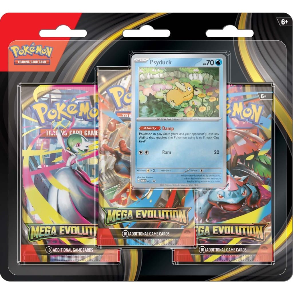 Pokémon TCG - Mega Evolution Three Booster Blister (Assorted)
