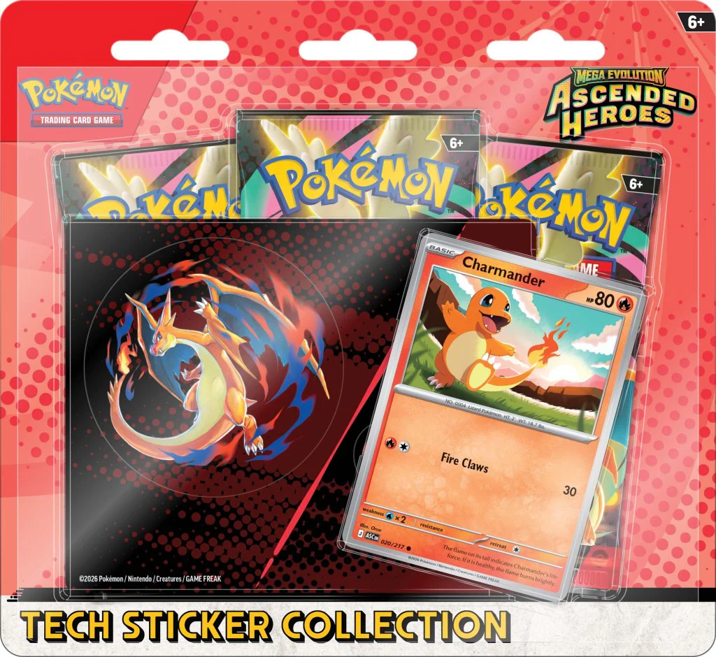 Pokémon TCG – Ascended Heroes ME2.5 Tech Sticker Blister (Assorted)