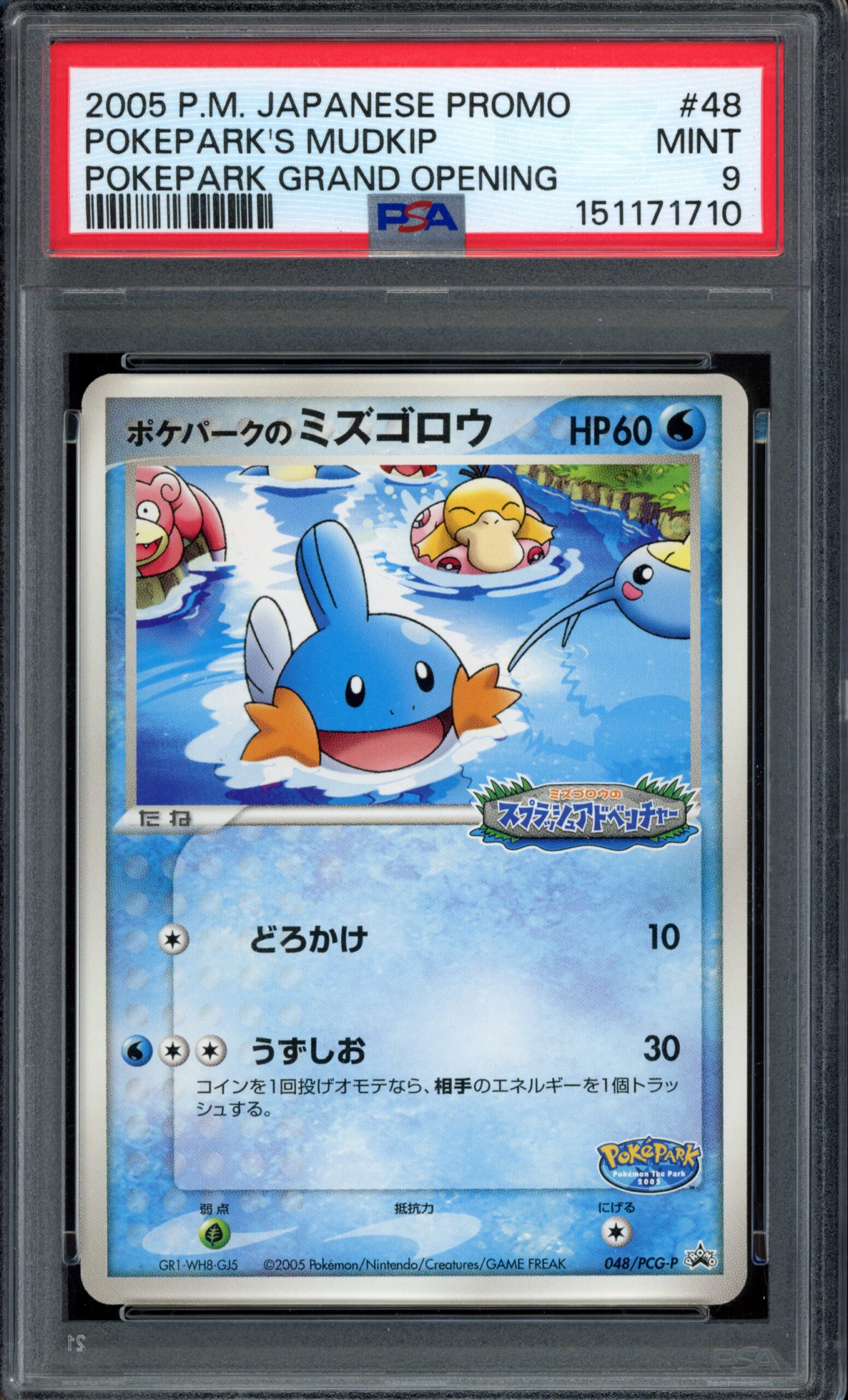 PSA 9 Pokepark's Mudkip 048/PCG-P – Promo